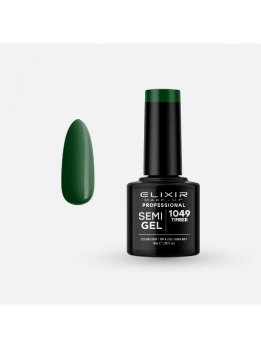 Unghii, elixir | Oja semipermanenta semi gel elixir makeup professional 1049, 8 ml | 1001cosmetice.ro