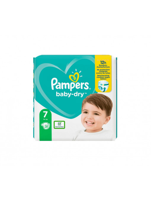 Pampers | Pampers active baby scutece copii nr.7 pachet 31 bucati | 1001cosmetice.ro