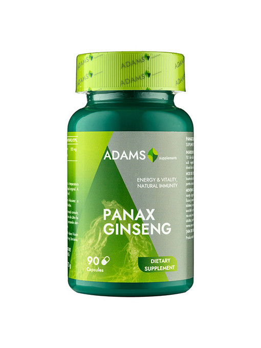 Panax ginseng, supliment alimentar 1000 mg, adams 1 - 1001cosmetice.ro