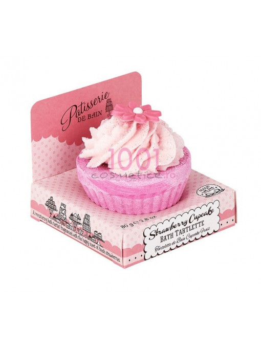Patisserie de bain strawberry cupcake sare de baie 1 - 1001cosmetice.ro