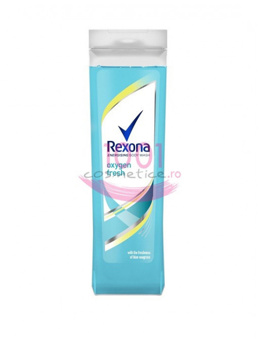 Rexona energising with freshness of blue seagrass gel de dus oxygen fresh 1 - 1001cosmetice.ro