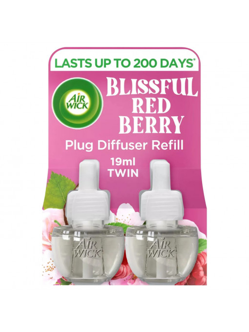 Curatenie, air wick | Rezerva odorizant electric de camera duo, blissful red berry air wick, set 2x19 ml | 1001cosmetice.ro