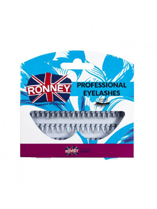 Gene false, ronney | Ronney professional eyelashes gene false fir cu fir knot free long | 1001cosmetice.ro