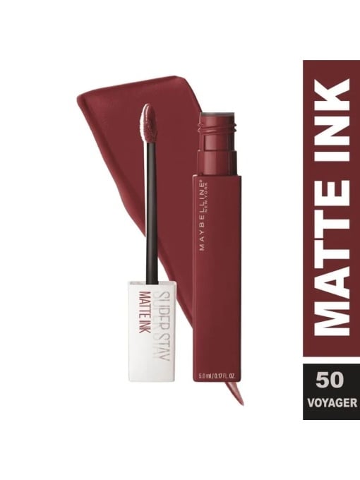 Ruj lichid mat Maybelline New York Superstay Matte Ink 5 ml, 50 Voyager