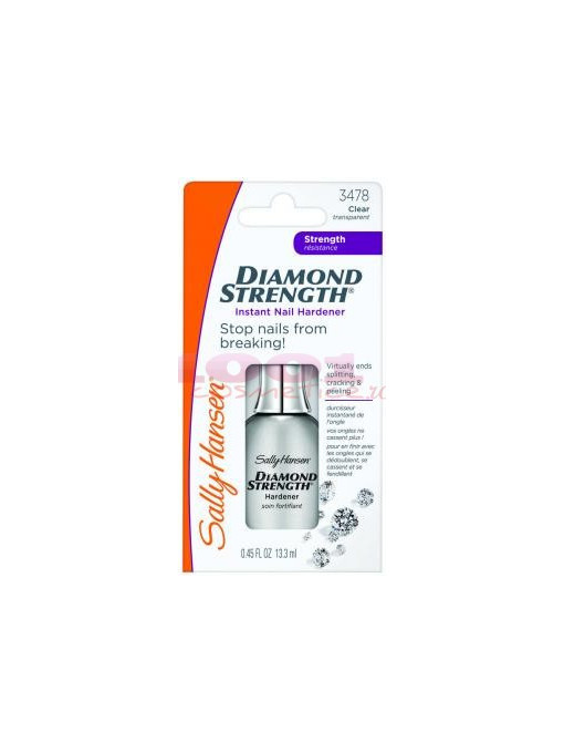 Sally hansen | Sally hansen diamond strength instant nail hardener intaritor unghii | 1001cosmetice.ro