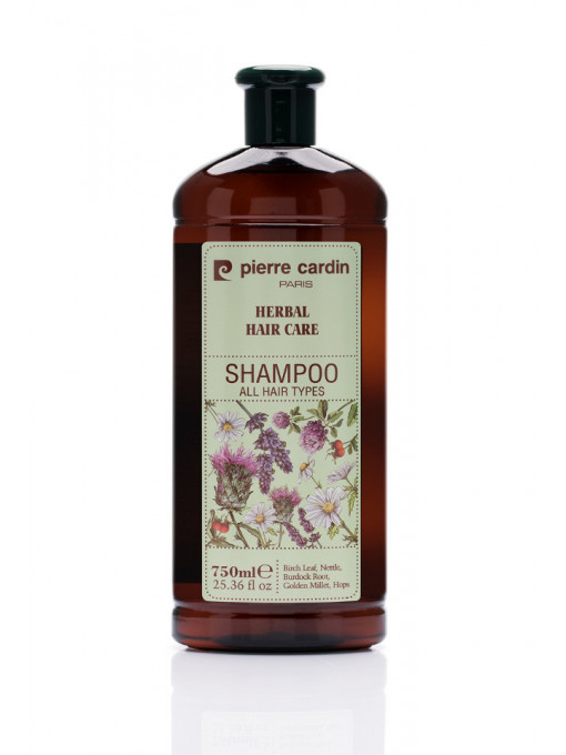 Sampon pentru toate tipurile de par Herbal Hair Care, Pierre Cardin, 750 ml