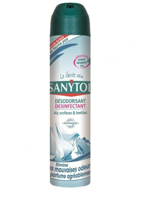 Sanytol | Sanytol dezinfectant aer / suprafete / textile deodorant montagne | 1001cosmetice.ro