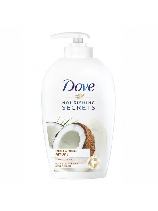 Corp, dove | Sapun-crema lichid dove restoring ritual with coconut oil & almond milk, 250 ml | 1001cosmetice.ro