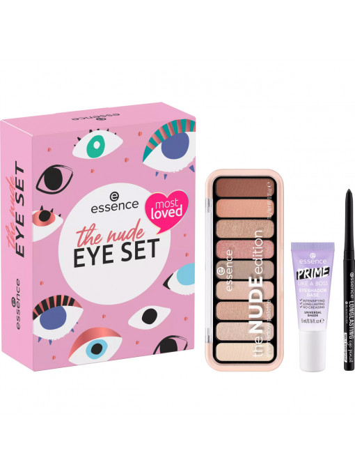 Truse make-up, essence | Set cadou pentru machiajul ochilor, the nude eye set, essence | 1001cosmetice.ro