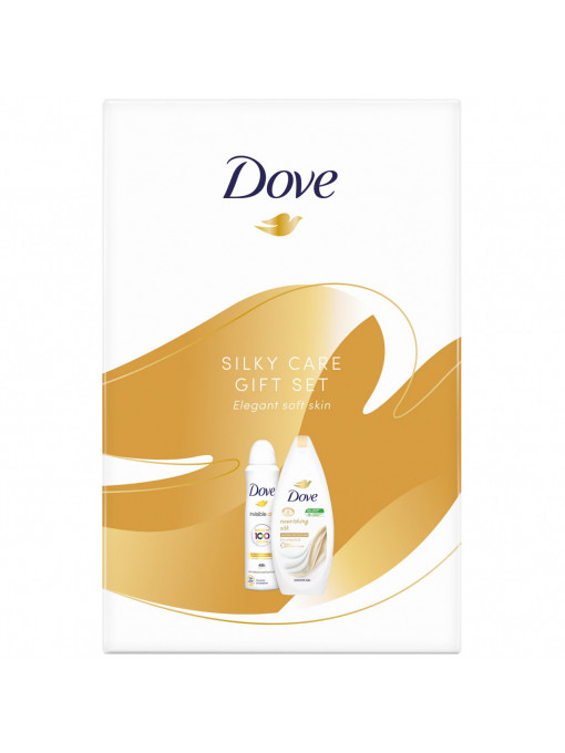 Dove | Set cadou silky care elegant soft skin gel de dus 250 ml + antiperspirant 150 ml, dove | 1001cosmetice.ro
