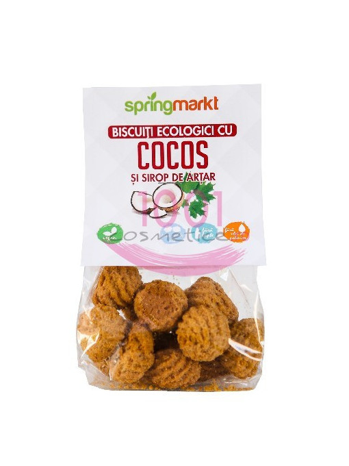 Springmarkt biscuiti ecologici cu cocos si ulei de artar 1 - 1001cosmetice.ro