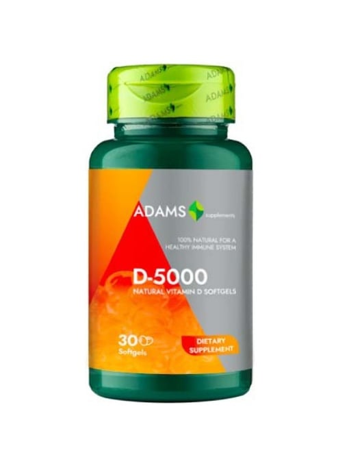 Promotii | Vitamina d naturala d-5000 softgel adams, 30 cps | 1001cosmetice.ro