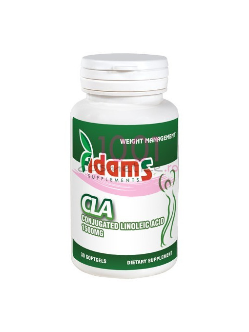 ADAMS CLA 1500 MG LINOLEIC ACID CUTIE 30 TABLETE GUMATE