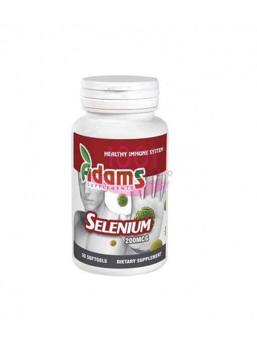 Suplimente &amp; produse bio, afectiuni: par - unghii - piele | Adams selenium suplimente alimentare 30 tablete | 1001cosmetice.ro