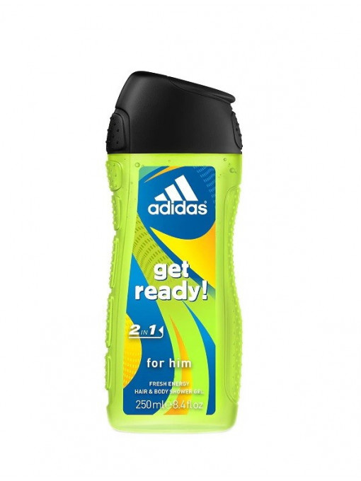 Corp, adidas | Adidas get ready! 2 in 1 gel de dus - sampon barbati | 1001cosmetice.ro