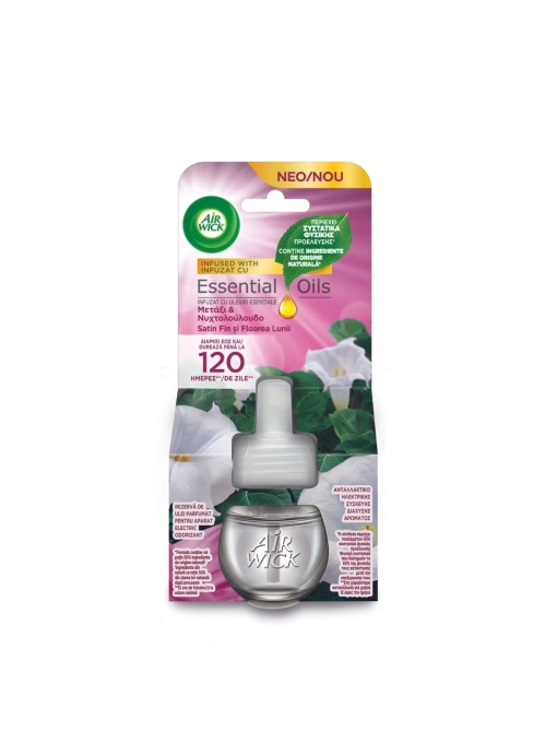 AIR WICK ESSENTIAL OILS SMOOTH SATIN & MOON LILY REZERVA APARAT ELECTRIC CAMERA