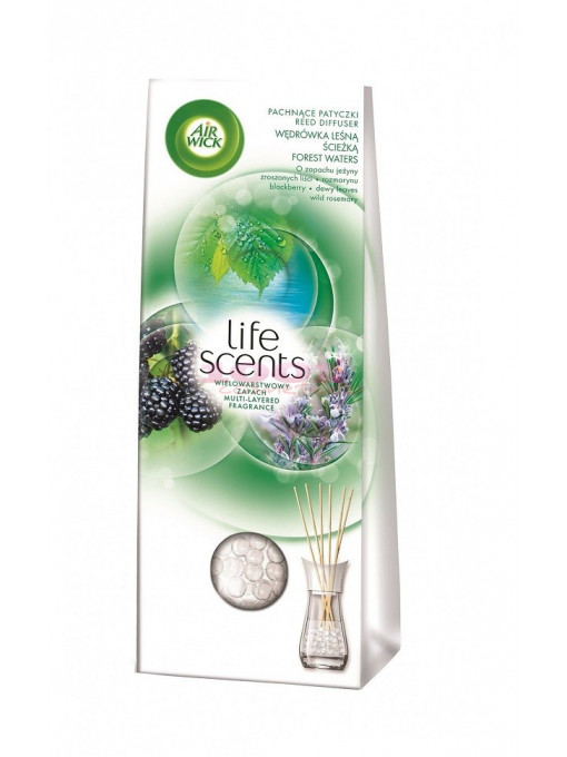 Air wick reed diffuser odorizant betisoare parfumate forest waters 1 - 1001cosmetice.ro