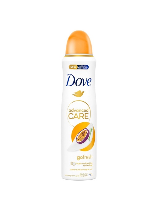 Antiperspirant deodorant spray Go Fresh 48H, Fructul Pasiunii & Lemongrasss, Dove