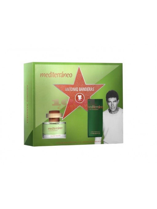 Antonio banderas mediterraneo set edt 50ml + after shave balm 75 ml 1 - 1001cosmetice.ro