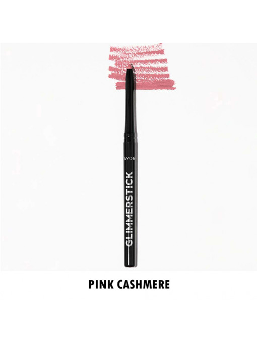 Creion de buze | Avon glimmerstick creion retractabil de buze pink cashmere | 1001cosmetice.ro