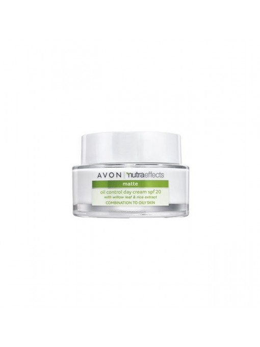 Ten, avon | Avon nutraeffects crema matifianta pentru controlul sebumului ten mixt sau gras spf 20 | 1001cosmetice.ro