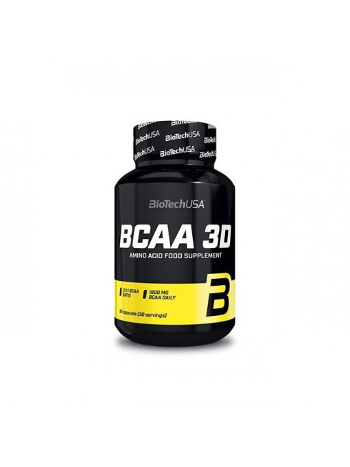 Biotech usa | Biotech usa bcaa 3d food supplement supliment alimentar 90 capsule | 1001cosmetice.ro