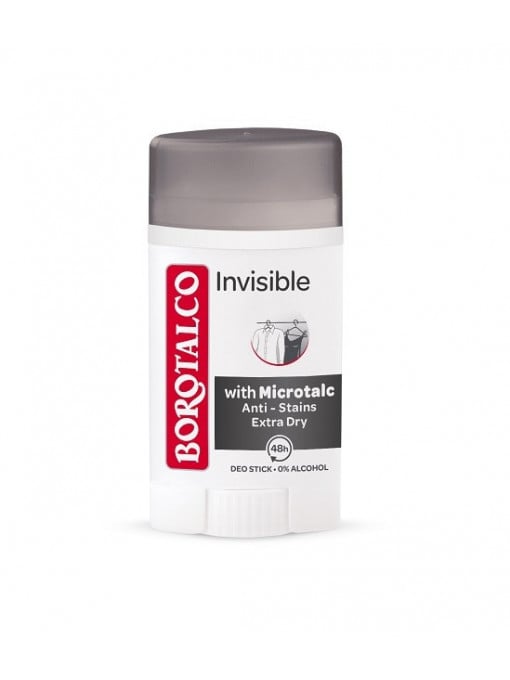 Parfumuri barbati, borotalco | Borotalco invisible microtalc deodorant antiperspirant stick | 1001cosmetice.ro