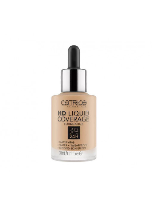 Fond de ten | Catrice hd liquid coverage fond de ten nude beige 032 | 1001cosmetice.ro