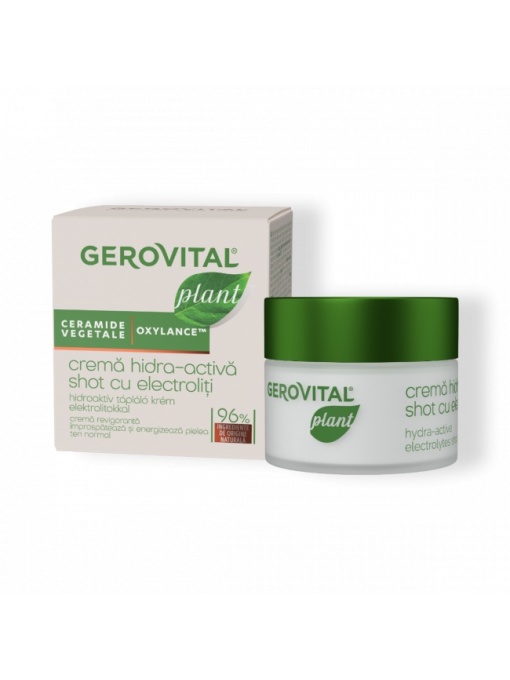 Promotii | Crema hidra-activa shot cu electroliti gerovital plant, 50 ml | 1001cosmetice.ro