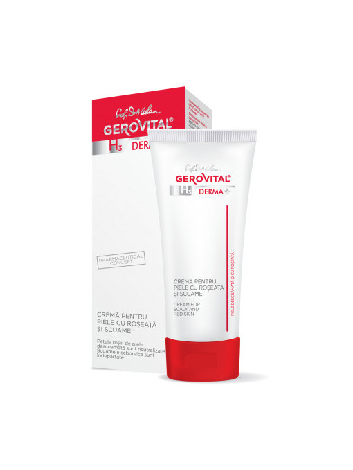 Cremă pentru piele cu roșeață și scuame h3 derma+ gerovital 1 - 1001cosmetice.ro