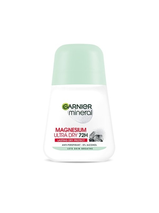 Garnier | Deodorant antiperspirant roll-on pentru femei magnesium ultra dry 72h, garnier 50 ml | 1001cosmetice.ro