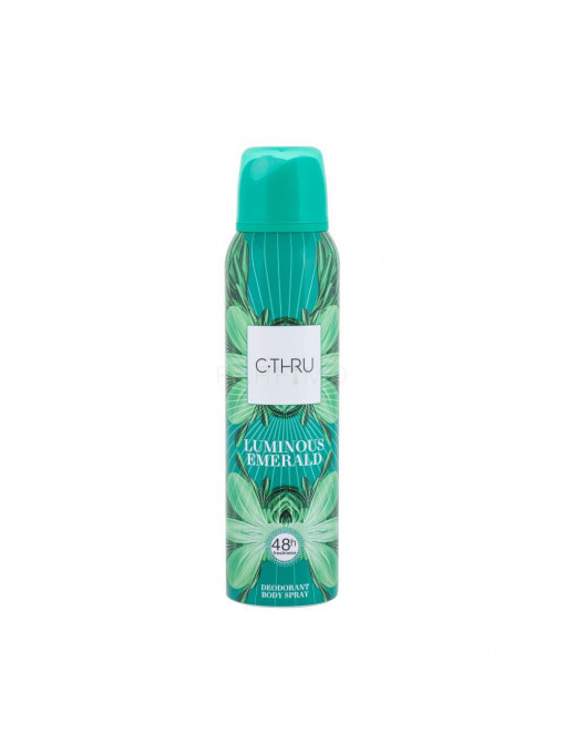 Parfumuri dama | Deodorant body spray 48h, luminous emerald, c-thru, 150ml | 1001cosmetice.ro
