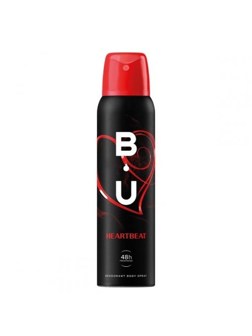 Spray &amp; stick dama, b.u. | Deodorant body spray, b.u. heartbeat, 150 ml | 1001cosmetice.ro