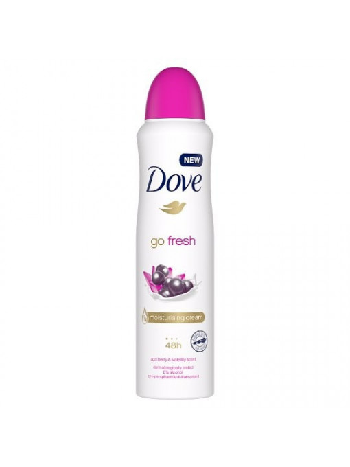 Parfumuri dama | Dove go fresh 48h antiperspirant spray acai berry & waterlily scent 150 ml | 1001cosmetice.ro