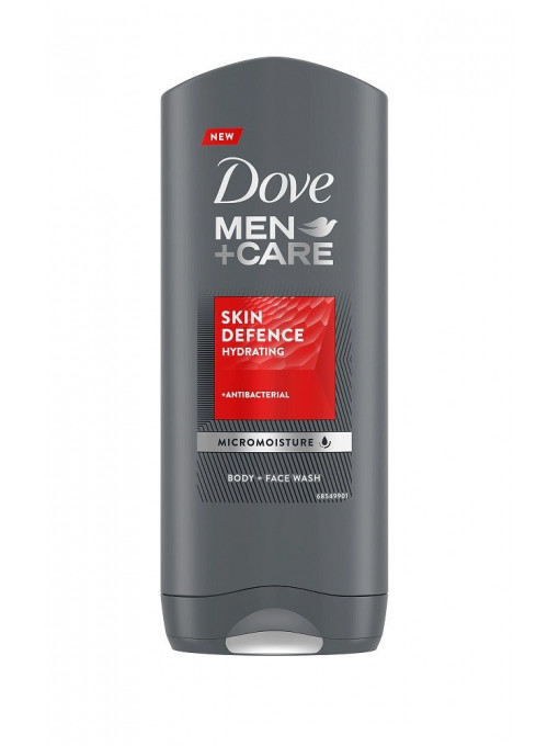 Corp, dove | Dove men +care skin defence hydrating gel de dus barbati | 1001cosmetice.ro