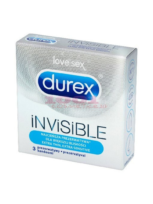 Durex invisibile prezervative set 3 bucati 1 - 1001cosmetice.ro