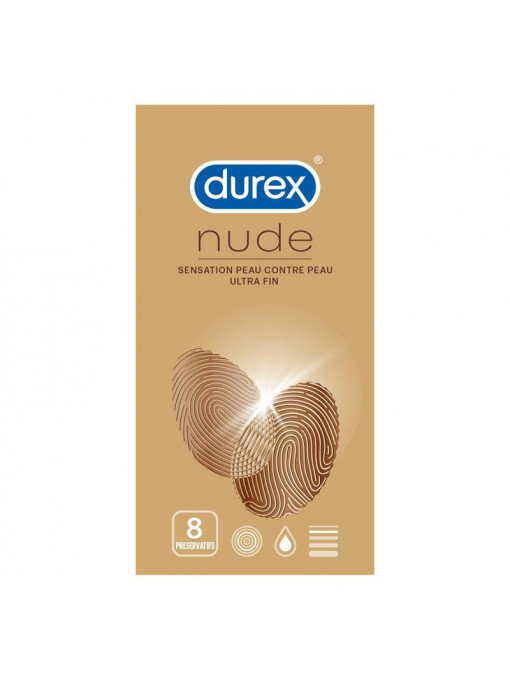 Igiena orala, durex | Durex nude sensation prezervative set 8 bucati | 1001cosmetice.ro