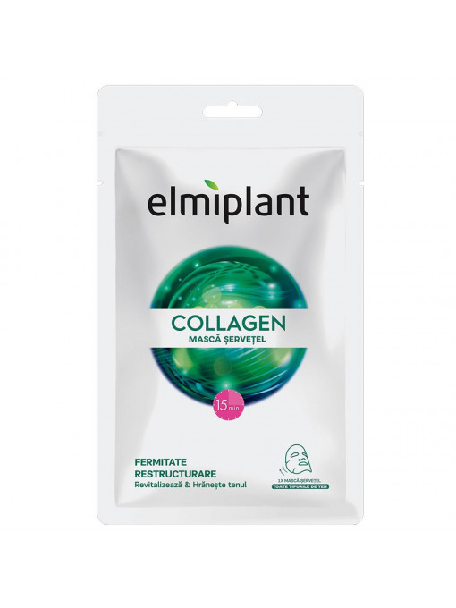 Ingrijirea tenului, elmiplant | Elmiplant colagen fermitate si restructurare masca pentru fata | 1001cosmetice.ro