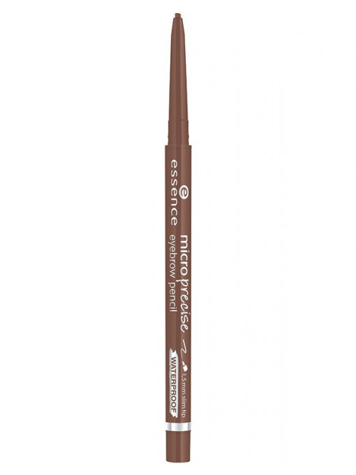 Machiaj sprancene | Essence microprecise eyebrow pencil waterproof creion retractabil pentru sprancene light brown 02 | 1001cosmetice.ro