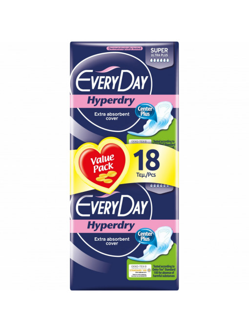 Every day | Everyday absorbante hyperdry super ultra plus 18 bucati | 1001cosmetice.ro