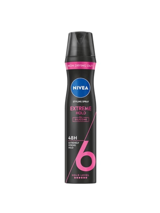 Fixativ &amp; spuma | Fixativ extreme hold, 48h, putere 6, nivea, 250 ml | 1001cosmetice.ro