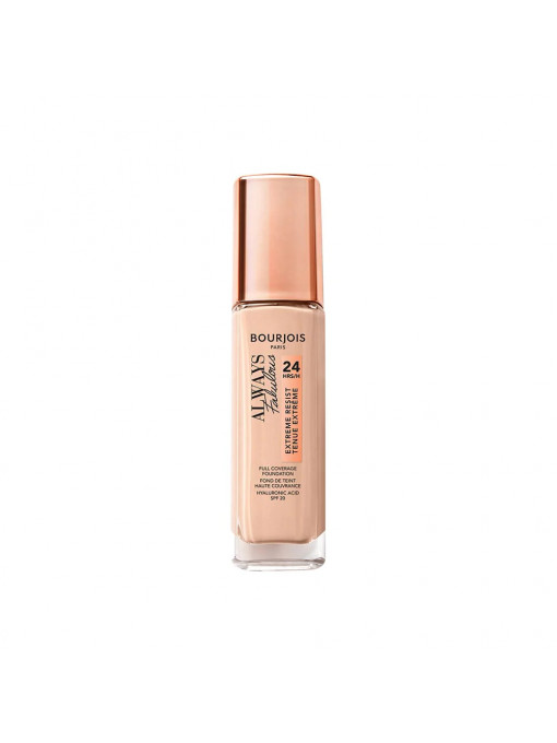 Fond de ten, bourjois | Fond de ten bourjois always fabulous 24h extreme resist 105 natural ivory, 30 ml | 1001cosmetice.ro