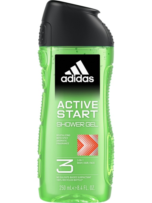 [Gel de dus 3 in 1 corp, par, fata active start, adidas, 250 ml - 1001cosmetice.ro] [1]