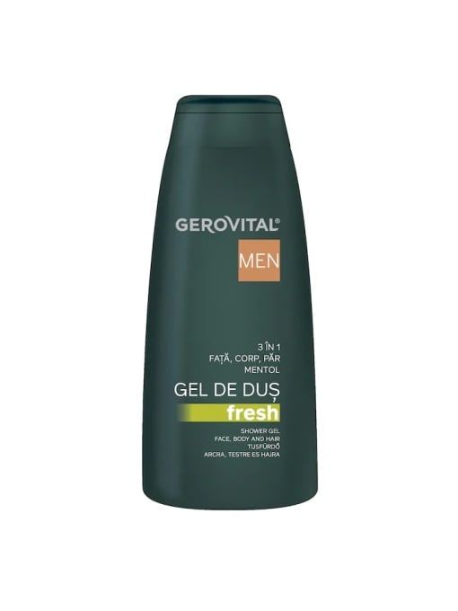 Promotii | Gel de dus 3 in 1, fata, corp si par, fresh, gerovital men, 400 ml | 1001cosmetice.ro