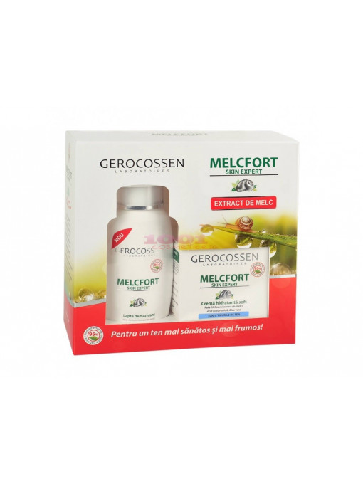 Gerocossen melcfort skin expert crema hidratanta soft + lapte demachiant 130 ml set 1 - 1001cosmetice.ro