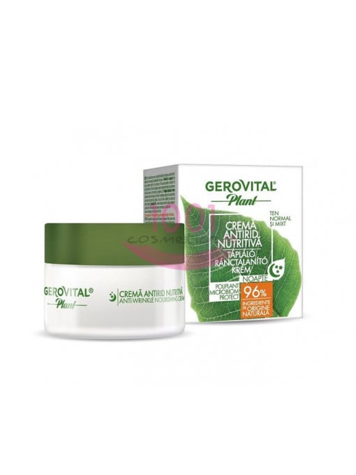 Ingrijirea tenului, gerovital | Gerovital plant poliplant microbiom protect crema antirid nutritiva | 1001cosmetice.ro