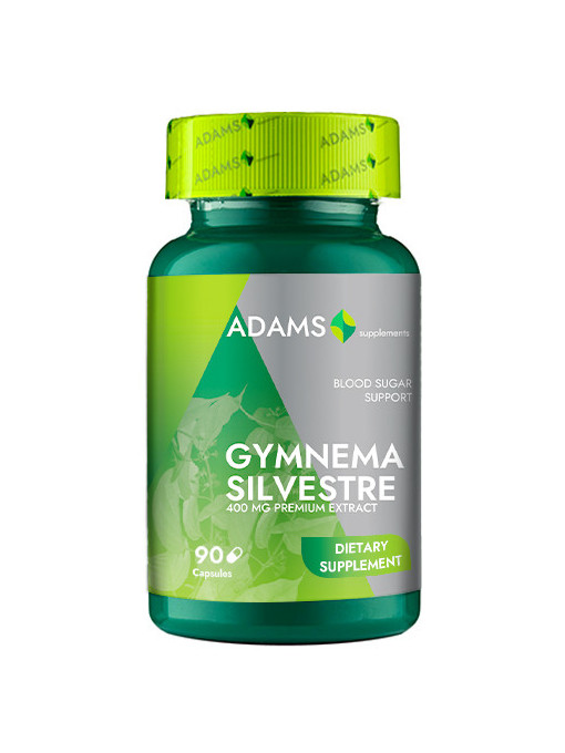 Suplimente &amp; produse bio, adams | Gymnema silvestre, supliment alimentar 400 mg, adams | 1001cosmetice.ro