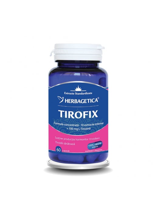 Herbagetica suplimente alimentare tirofix 60 de capsule 1 - 1001cosmetice.ro