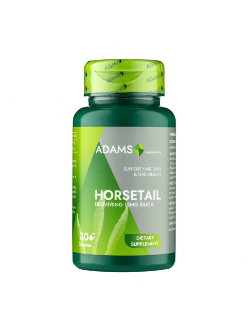 Horsetail - coada calului, supliment alimentar, adams, cutie 30 capsule 1 - 1001cosmetice.ro