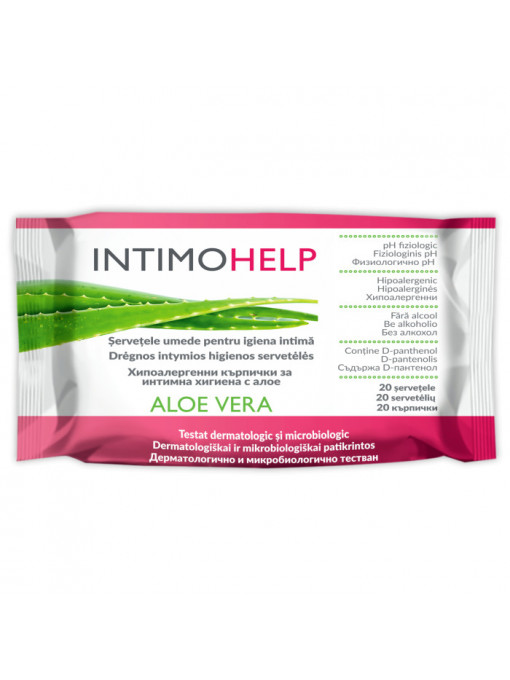 Igiena intima, zdrovit | Intimohelp servetele umede pentru igiena intima 20 bucati | 1001cosmetice.ro